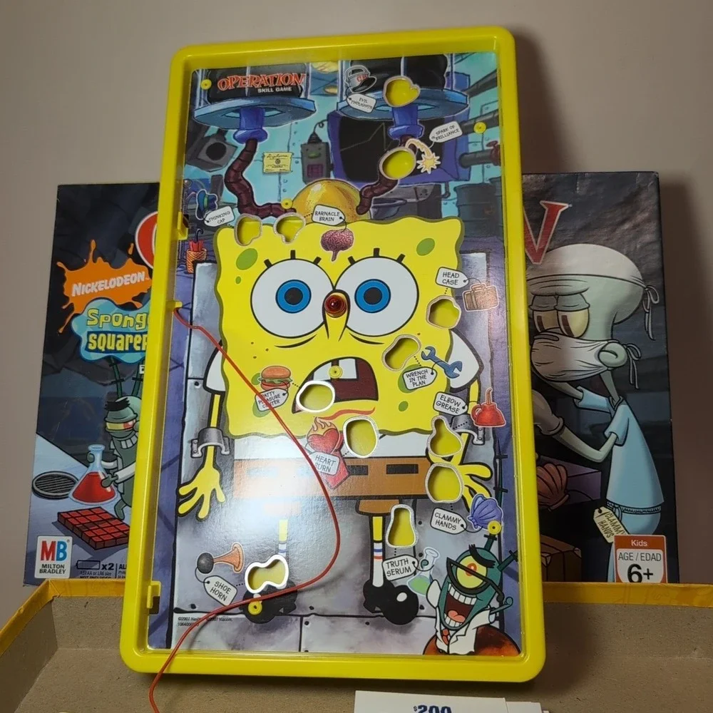 Operation Spongebob‎ Squarepants Skill Game Nickelodeon Hasbro 2007 Family Kids